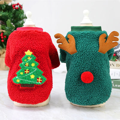 Christmas Dog Clothes Pet New Year Clothing P