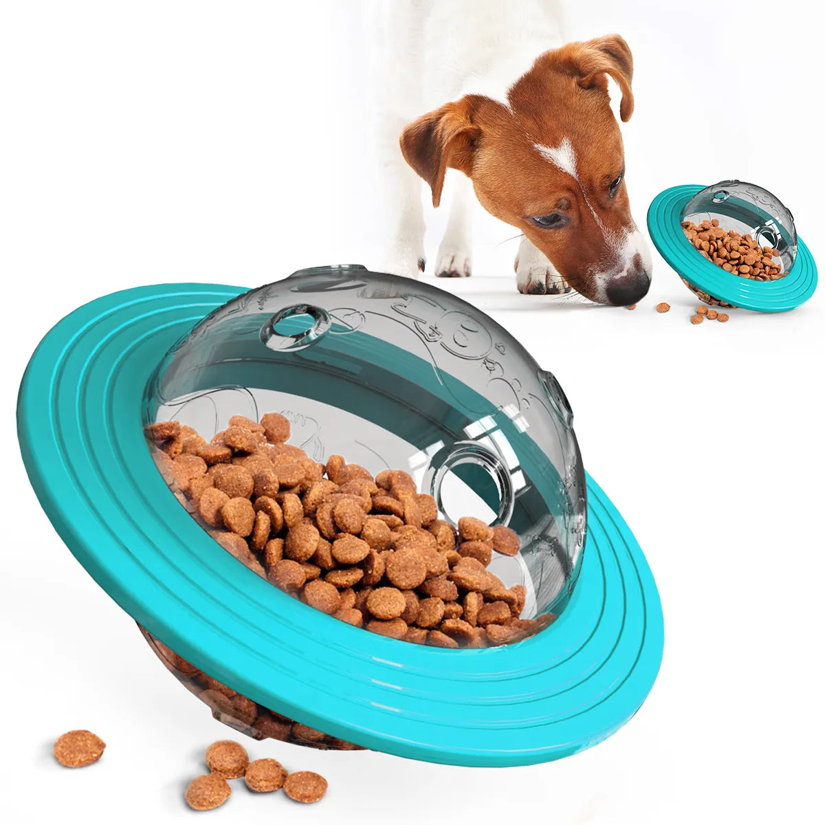 Pet Water Bowl For Dogs Rainbow Pet Bowl Interactive Tumble - Temu