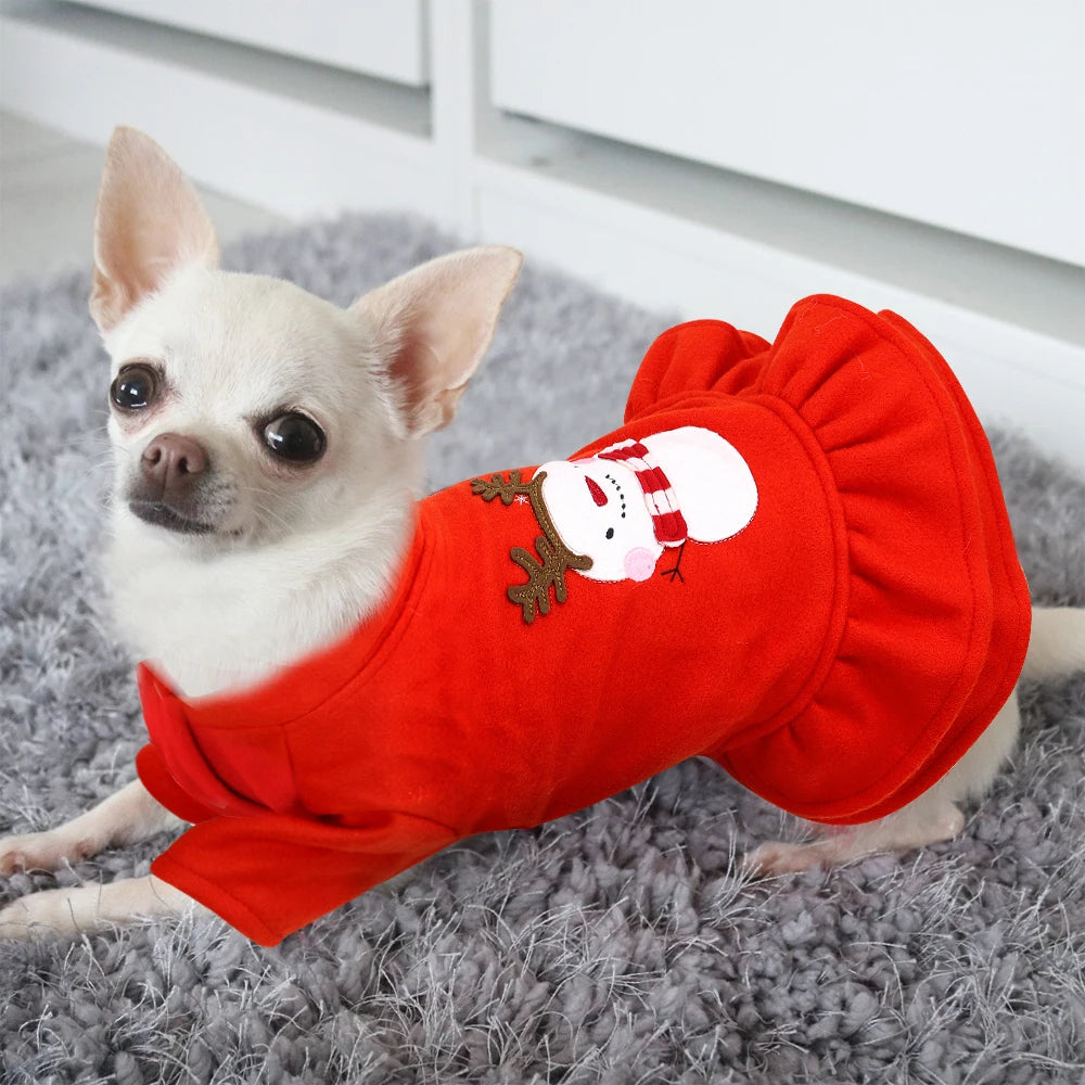 Christmas Dog Clothes Costume